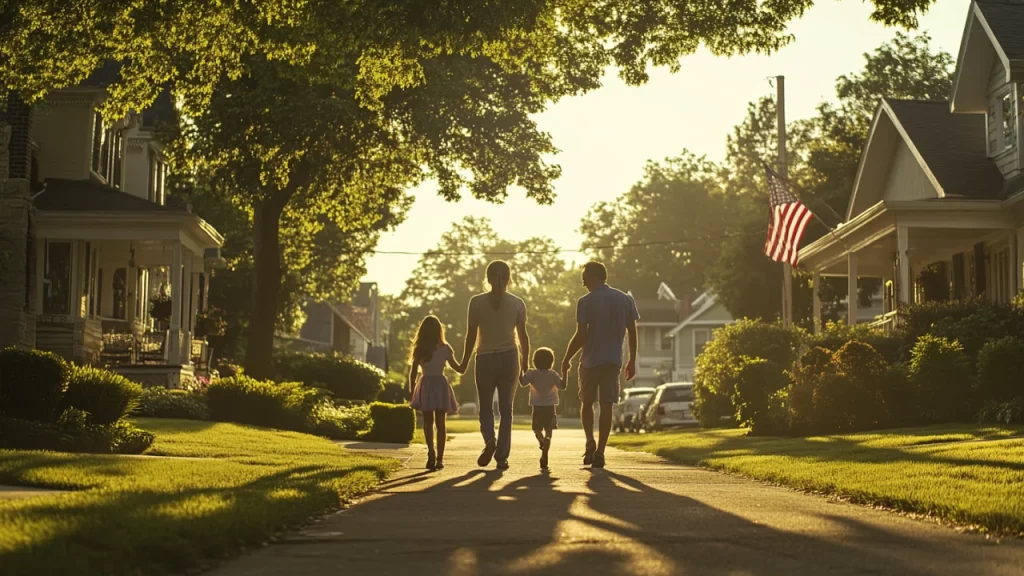 A green card holder family enjoying their time together.